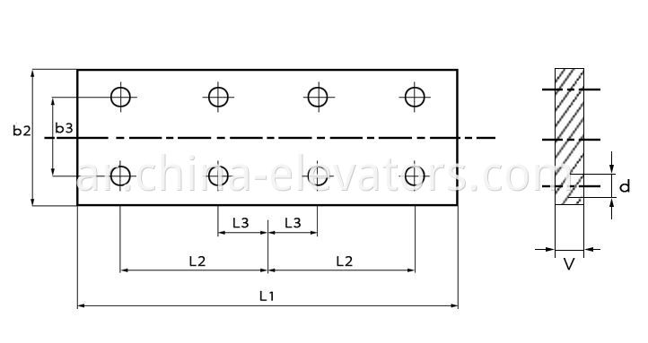 Elevator Guide Rail Fishplate T50 T75 T78 T89 T90 T114 T127